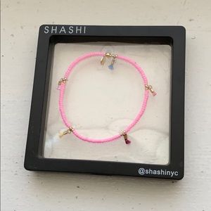 Shashi Lily Bracelet in Bubblegum Pink